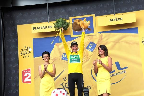 Thomas Voeckler (Europcar) remained in the yellow jersey