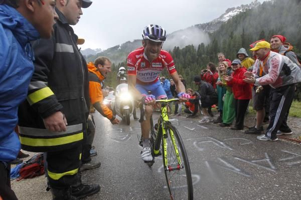 Michele Scarponi (Lampre-ISD) resolutely refused to throw in the towel.