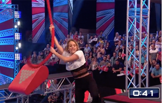 See ex-TOWIE star Lydia Bright taking on TV's toughest obstacle course on Ninja Warrior UK