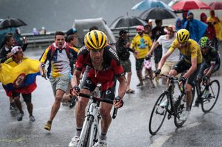 Richie Porte attacks the GC contenders during stage 9 at the Tour de France.