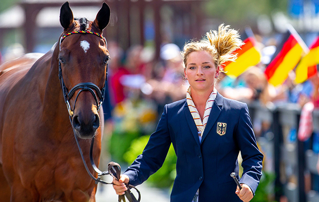 WEG eventing trot-up fashion