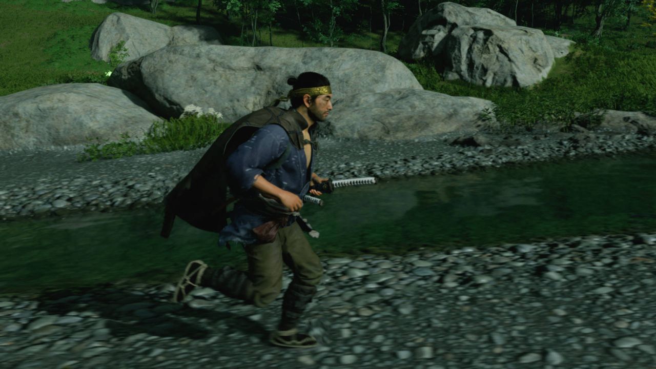 Screenshot of Ghost of Tsushima, using an Nvidia graphics card