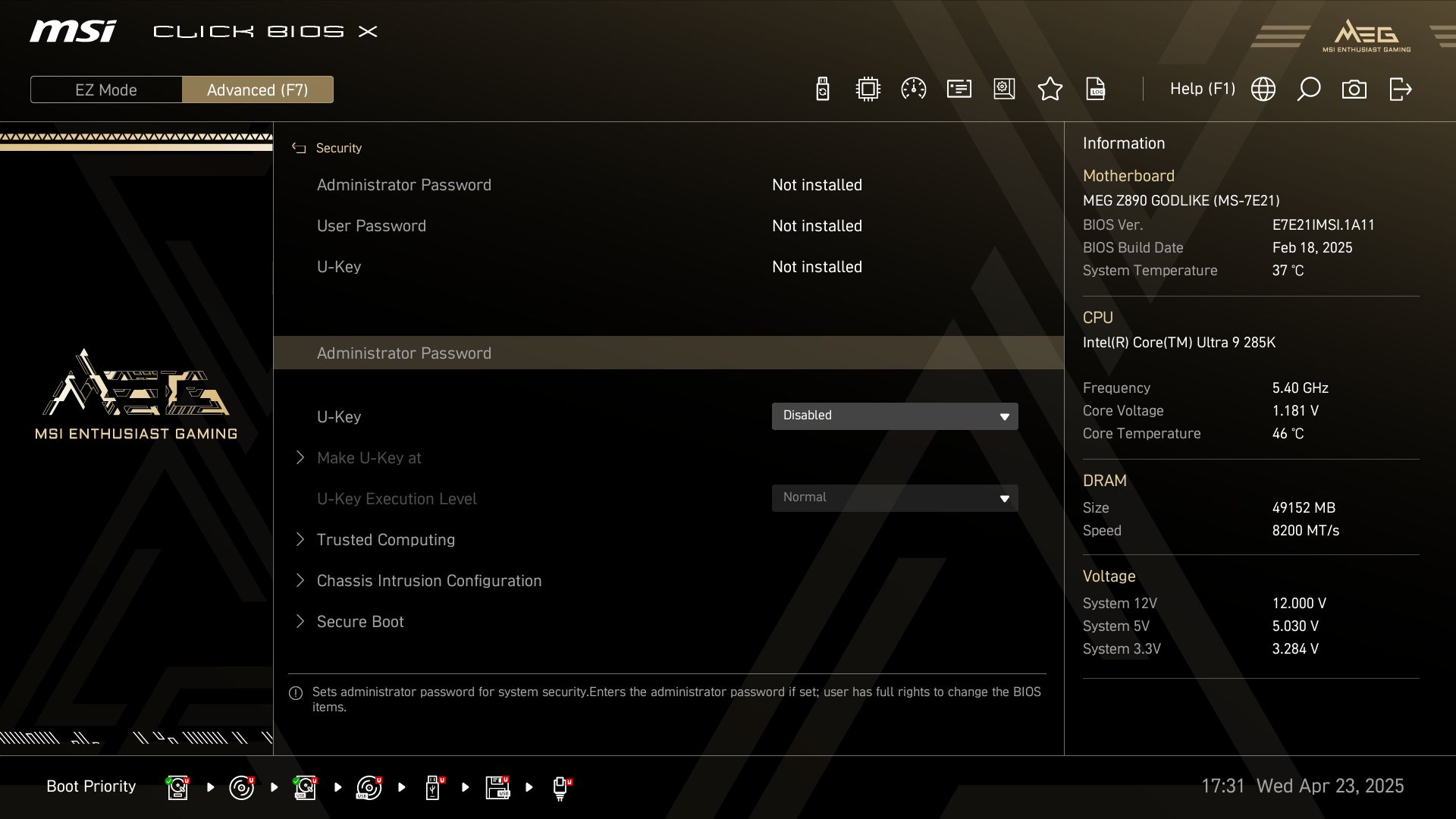MSI Z890 Godlike