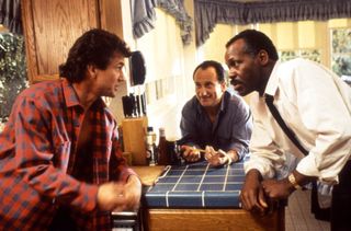 Mel Gibson, Joe Pesci and Danny Glover in Lethal Weapon 2