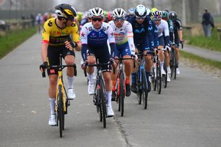 WEVELGEM BELGIUM MARCH 27 Maciej Bodnar of Poland and Team Total Energies R competes during the 84th GentWevelgem in Flanders Fields 2022 Mens Elite a 2488km one day race from Ypres to Wevelgem GWE22 WorldTour on March 27 2022 in Wevelgem Belgium Photo by Tim de WaeleGetty Images