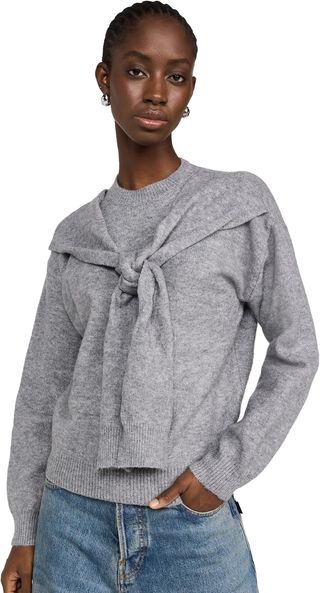 Line & Dot Women's Atlas Sweater, Grey, S