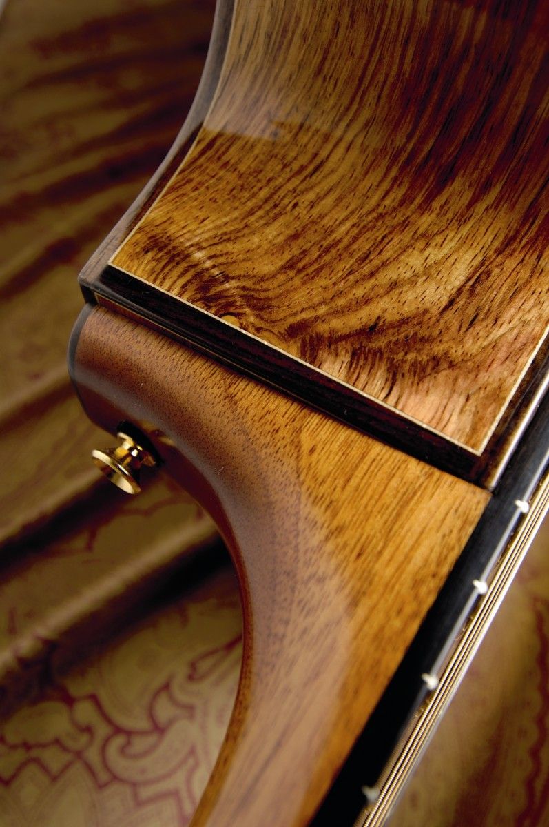 Solid rosewood sides combine with a mahogany neck.