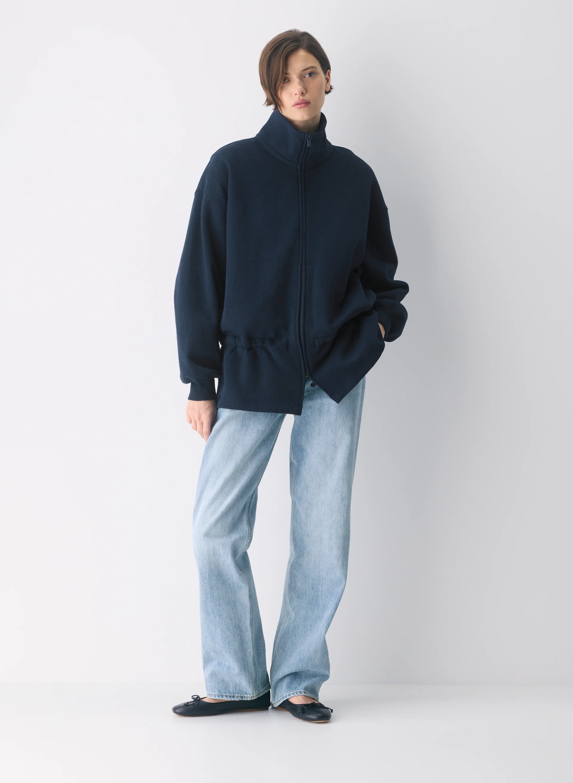 Cozy Sweatfleece Mega Cinch Zip-Up