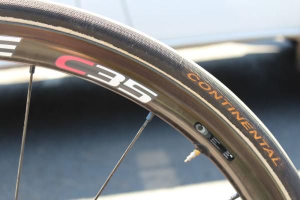 Much like his personality, McEwen&rsquo;s bike is fairly straightforward: he runs stock Shimano C35 wheels with Competition tubulars
