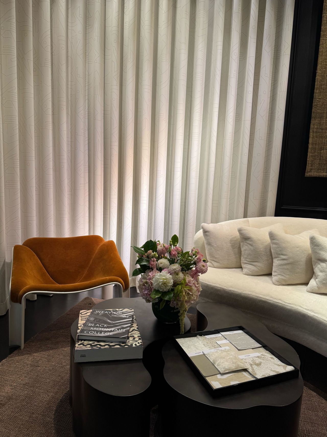 Dedar - showcasing collections from this years launches included graphical designs and fabrics that can be composed as panels for upholstery. ADDRESS: Dedar, Unit C7, chelsea harbour design centre, Harbour Ave, London SW10 0XF