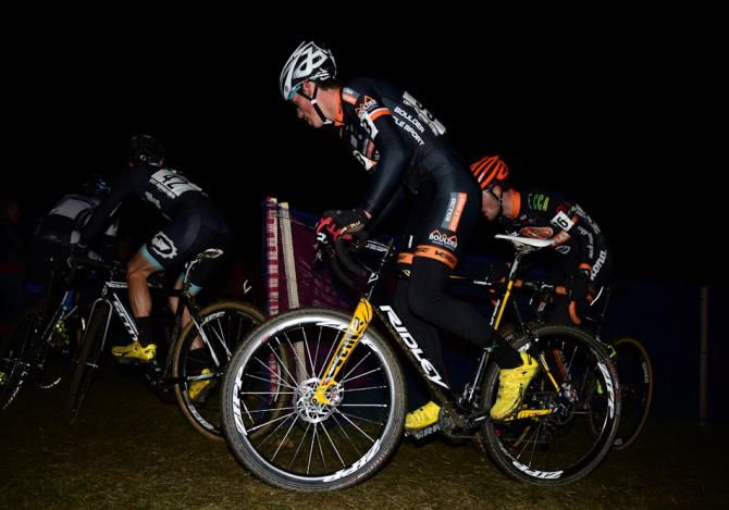 As usual, there were jam-ups galore further back in the pack