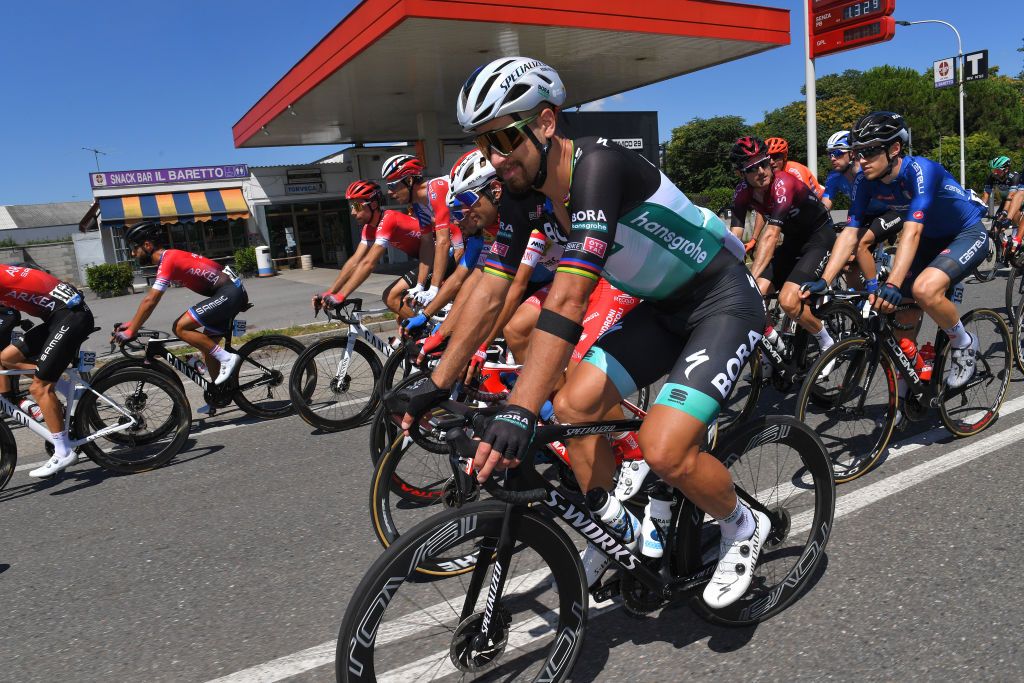 TURIN ITALY AUGUST 05 Peter Sagan of Slovakia and Team Bora Hansgrohe during the 101st Milano Torino 2020 a 198km race from Mesero to Stupinigi Turin MilanoTorino on August 05 2020 in Stupinigi Turin Italy Photo by Tim de WaeleGetty Images