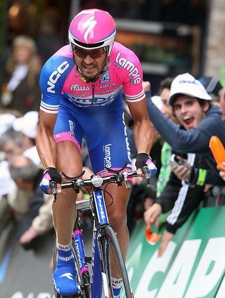 Bruseghin gave it his all on the final 500m steep ramp to the finish.