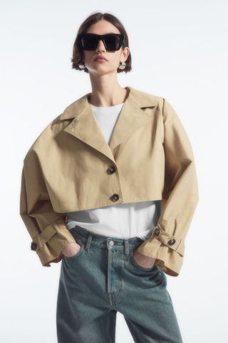 Cropped Hybrid Trench Coat