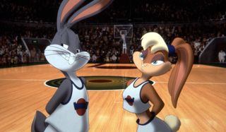 Space Jam Bugs and Lola on court