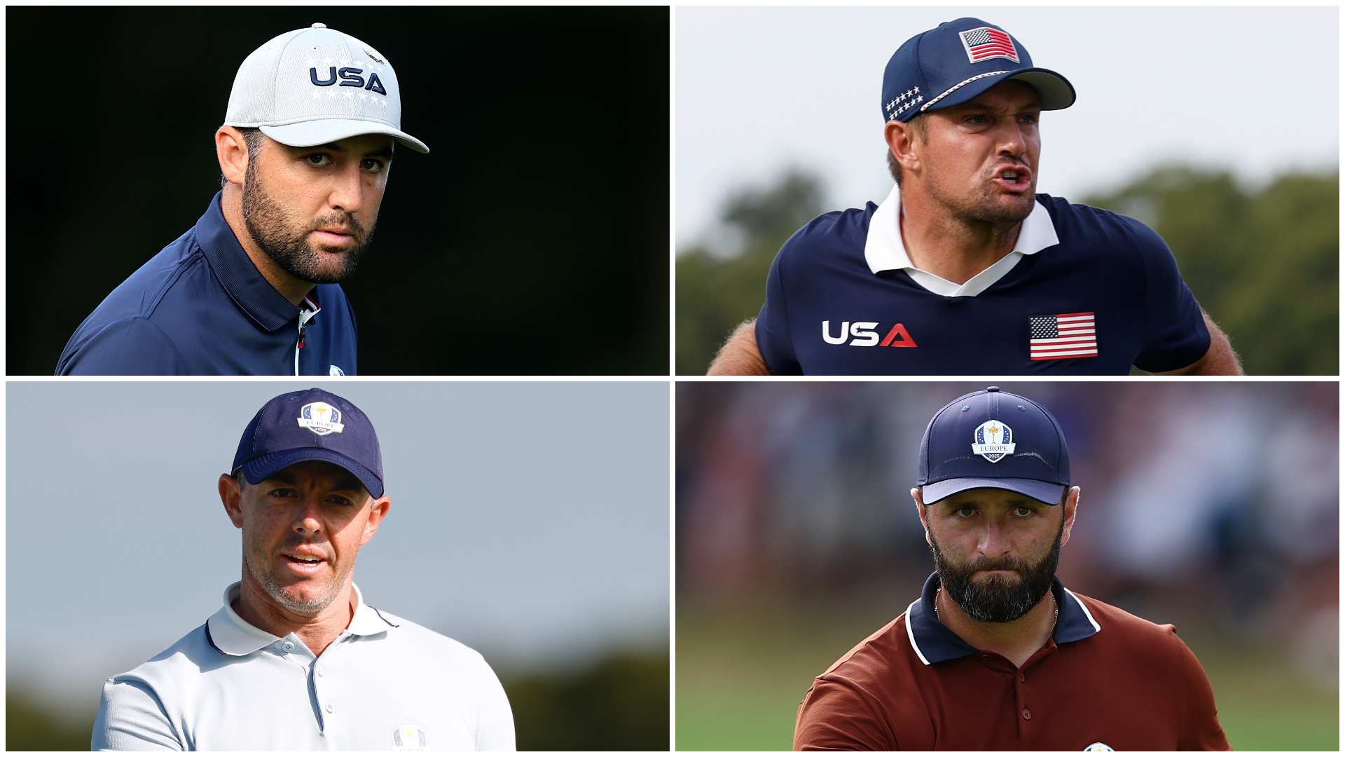 Scottie Scheffler, Bryson DeChambeau, Rory McIlroy and Jon Rahm 