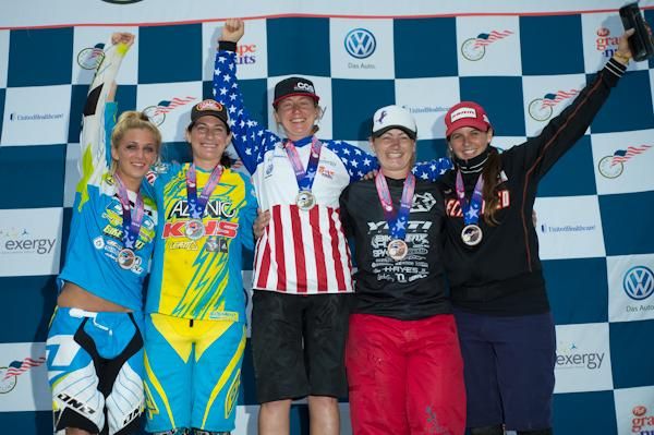 Jacqueline Harmony topped the podium at US downhill mountain bike nationals