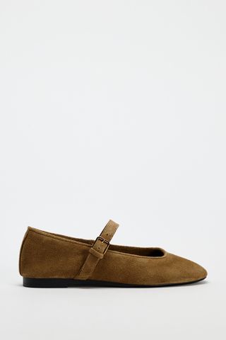 Suede Ballet Flats