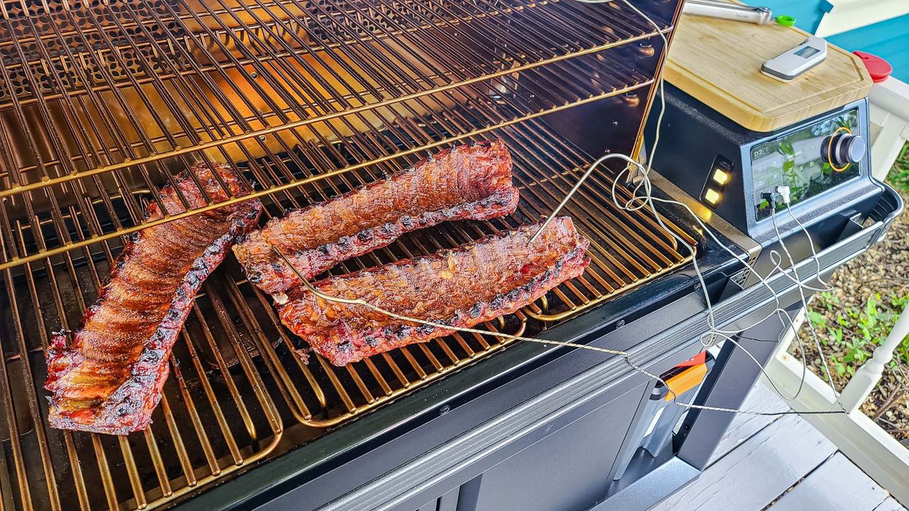 Ribs grilled on Traeger Timberline XL
