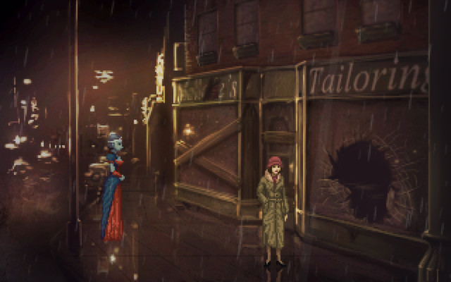 Screenshot from a detective game