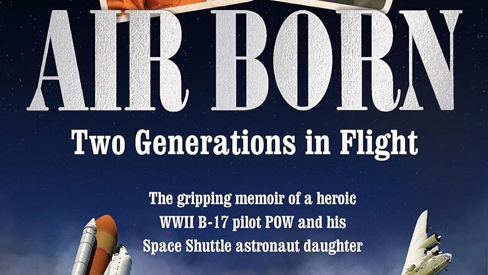 A cropped section of the cover of a book titled &quot;Air Born&quot;