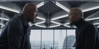 Hobbs and Shaw arguing