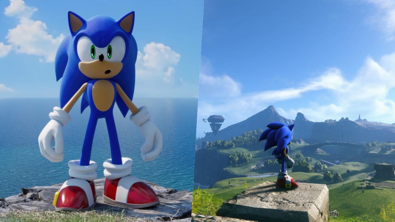 Sonic Frontiers open world shot