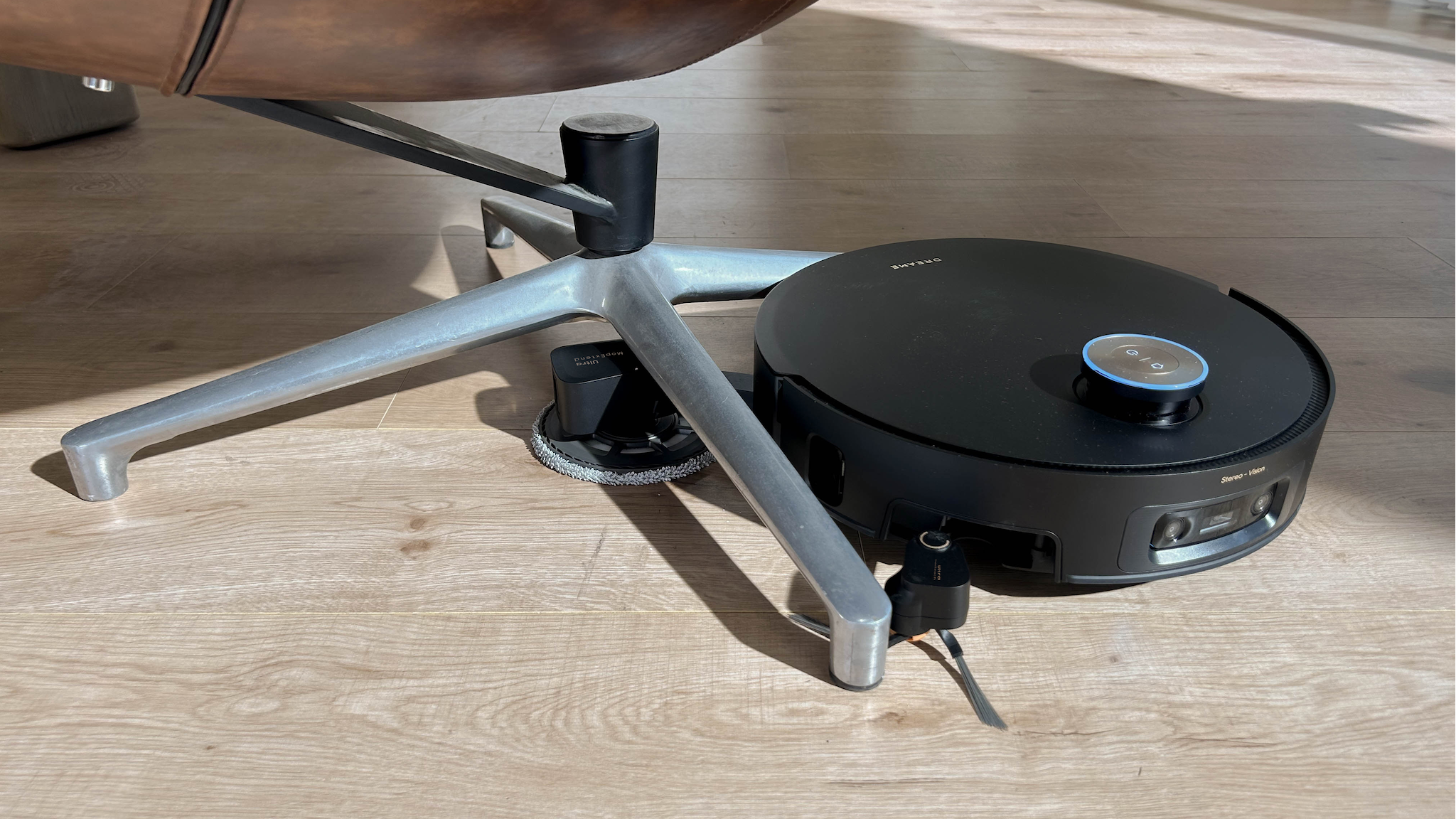 Promotional image showing the Dreame X60 Pro Ultra Complete in action