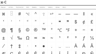 Panel of glyphs