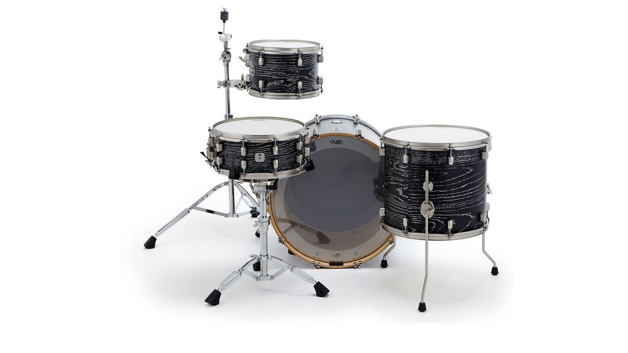 Tom and floor tom both have additional 4-ply maple reinforcement rings