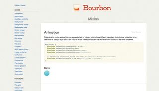 Bourbon's extensive set of mixins allow you to code CSS3 faster