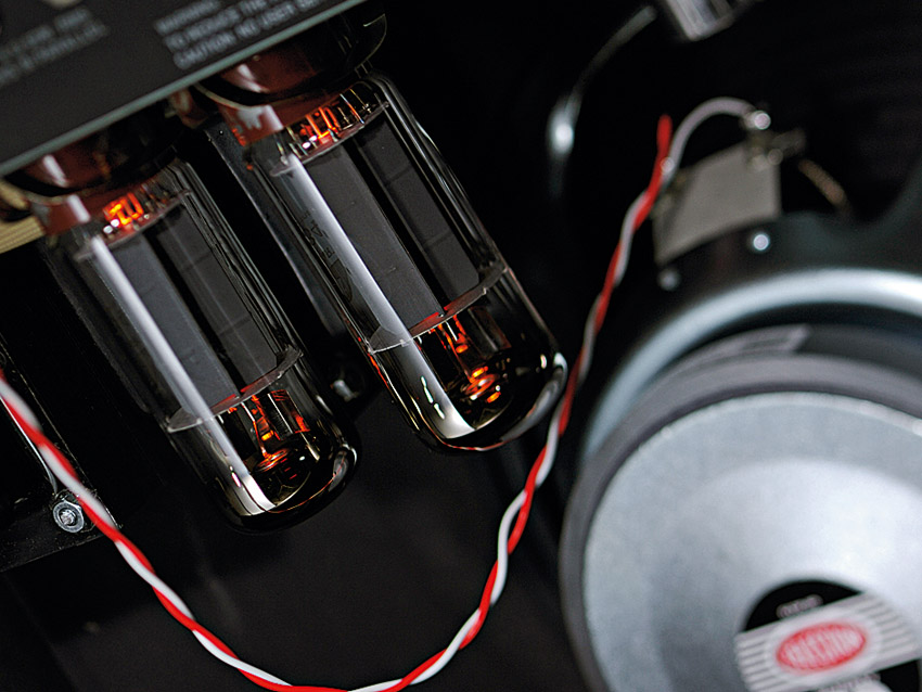 The Royale's two EL34 power valves are joined by a three-tube preamp.