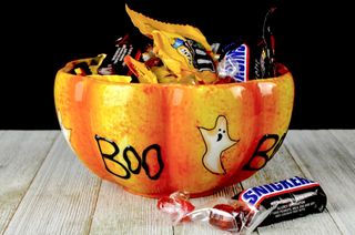 Halloween Candy in bowl