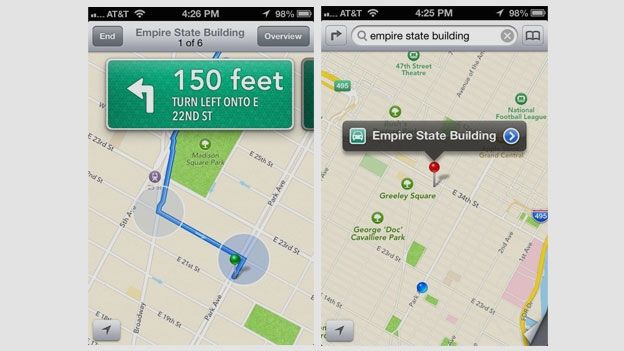 iOS 6 pictures: Map app