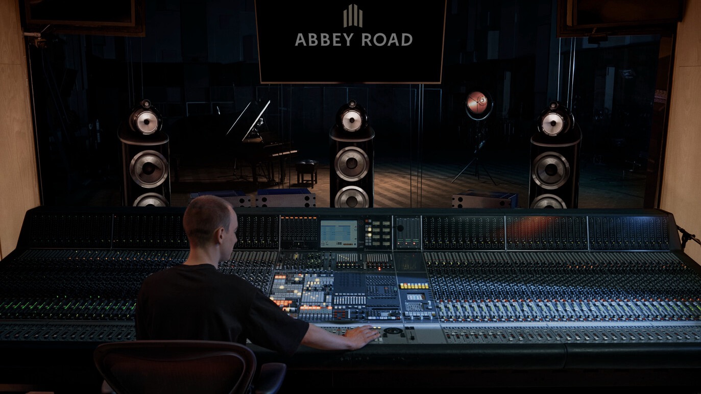 Bowers &amp;amp; Wilkins speakers at Abbey Road.