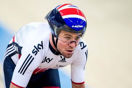 Mark Cavendish in action on the track with Great Britain