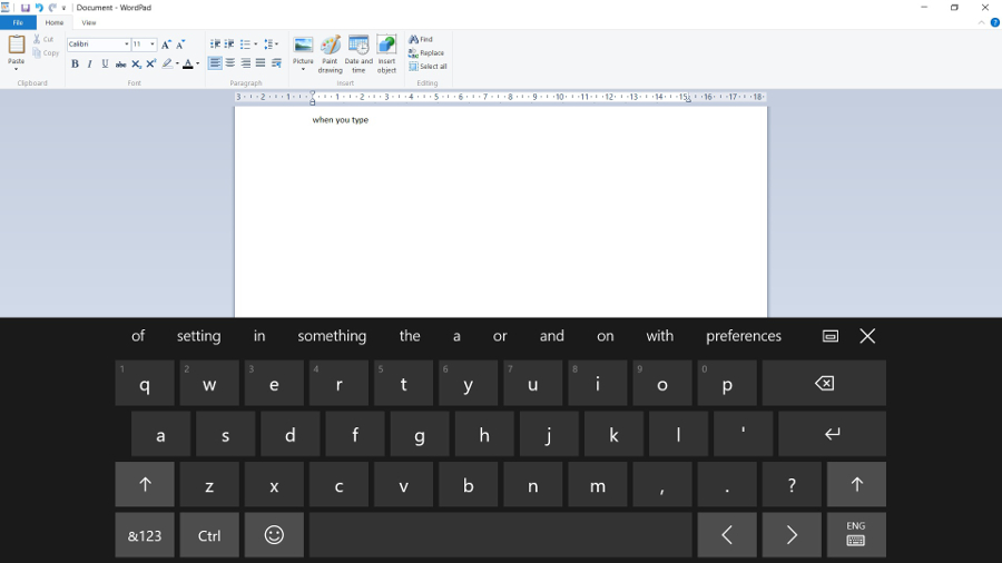 close virtual keyboard windows 10