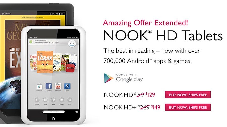 Nook HD sale