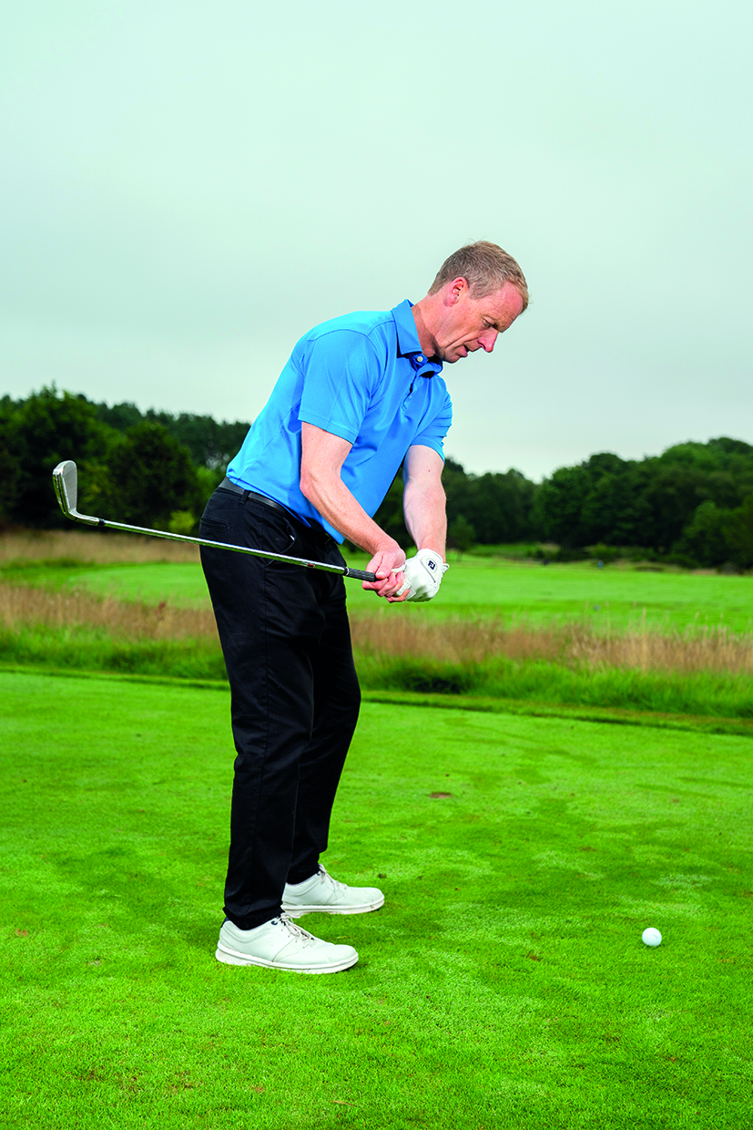 Golf Monthly Top 50 Coach demonstrating an inside takeaway in golf swing
