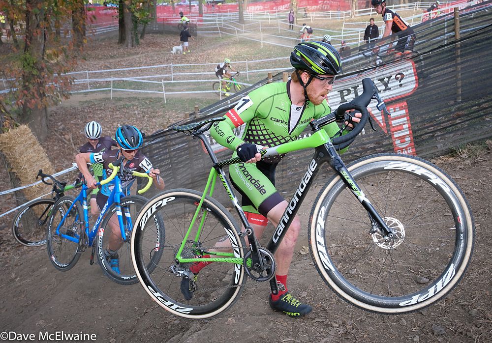 Stephen Hyde (Cannondale) seemed to be biding his time during the first few laps