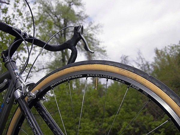 An Ambrosio Excellight SSC rim is used up front&hellip;