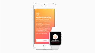 The intro screen for Apple’s heart rate study with Stanford Medicine. Credit: Apple