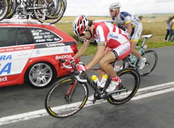 Before crashing out of his final Tour de France in 2012