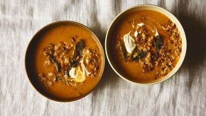 roasted squash and apple soup