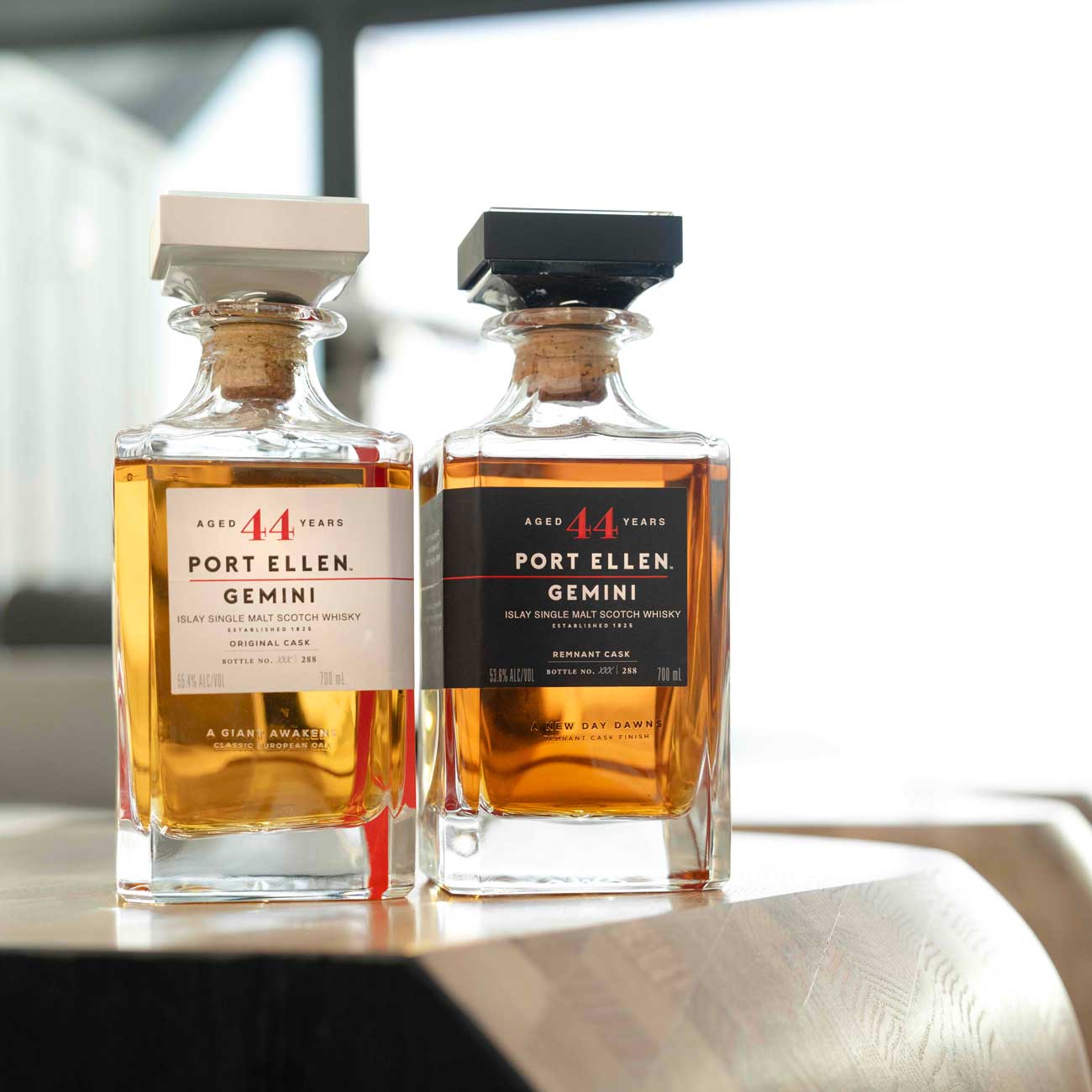 Two bottles of whisky