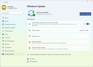 Windows 11 check for updates