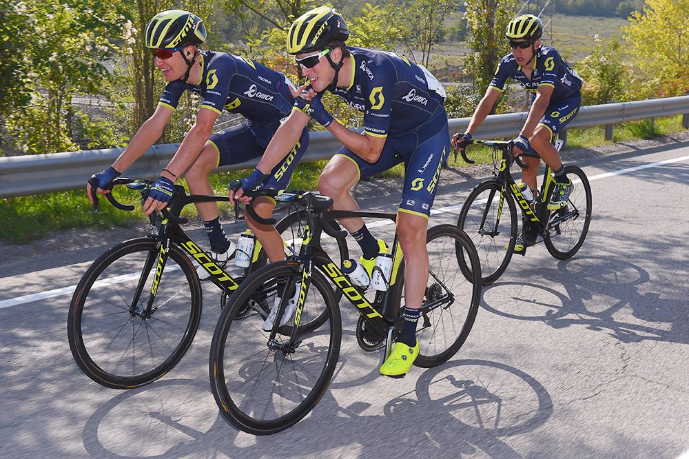 Jens Keukeleire, Jack Haig and Carlos Verona