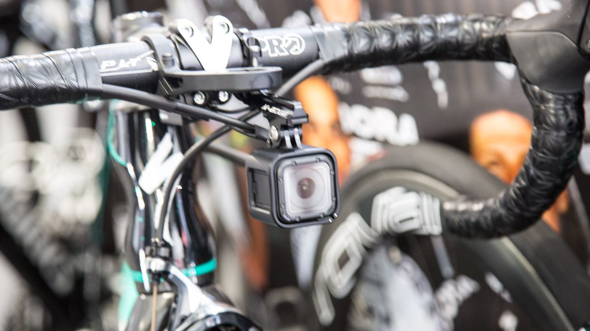 Only the Bora-Hansgrohe bikes appeared to be set up with GoPro Sessions cameras