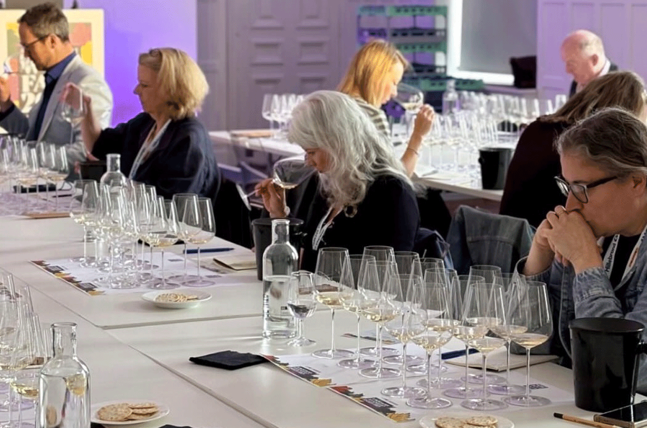 Tina Gellie judges at LWF 2026 Icon Tasting
