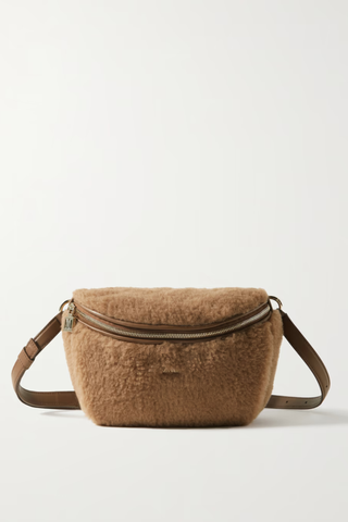 fuzzy brown belt bag